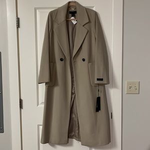 DKNY MAXI LENGTH WOOL COAT
